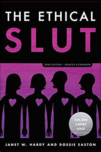 Purple book cover with black silhouettes. The book title is titled The Ethical Slut.
